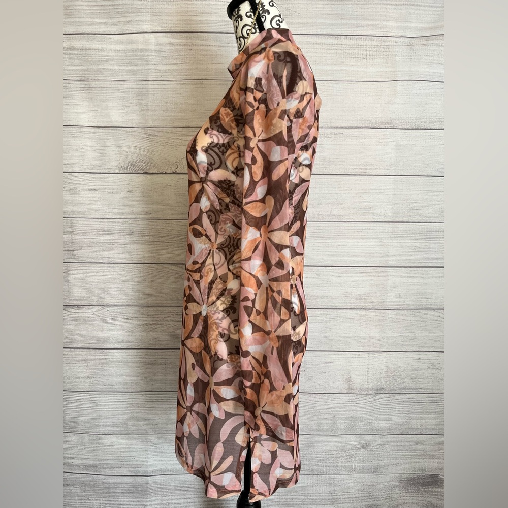 Sanctuary | NWT Jigsaw Petals Mock Neck Swim Coverup - Picture 4 of 7